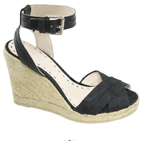 Coach Verronica Espadrille Platform Wedges sz 8m - Picture 3 of 7